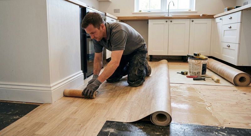 Sheet Linoleum Installation in Halethorpe, MD