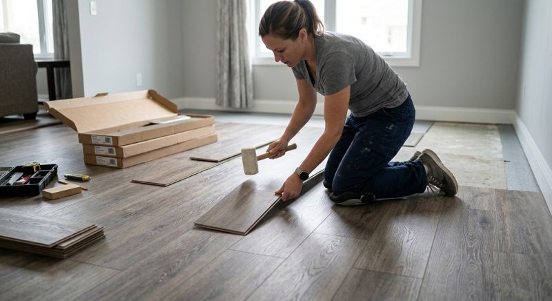 Vinyl Plank Floor Installation in Catonsville, MD